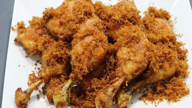 Resep Ayam Serundeng Kelapa